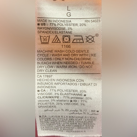 OLD NAVY Burgundy Comfy Long Sleeve Pull On Wide Leg Jumpsuit Criss Cross Waist - Picture 6 of 7